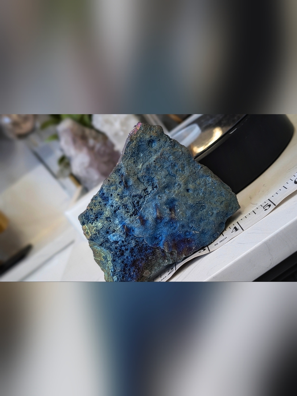 Rainbow Aura Electroplated Amethyst Crystal Cluster - Picture 6 of 13